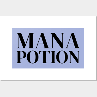 Mana Potion Text Print Posters and Art